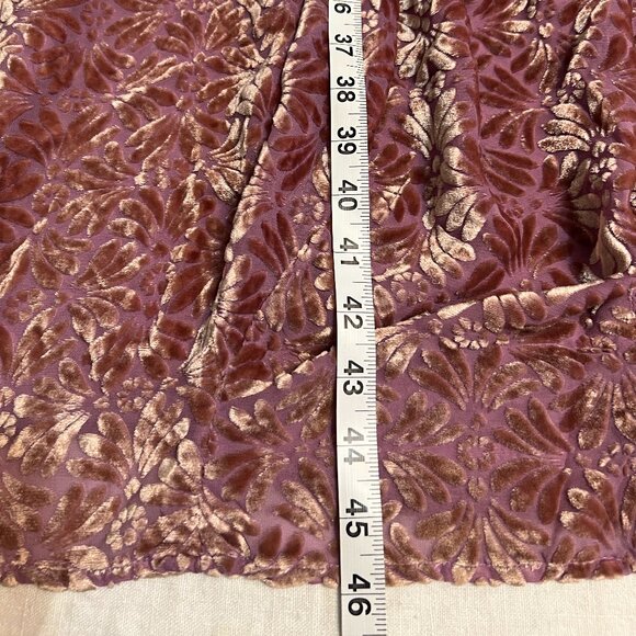Vintage Velvet Burnout Maxi Dress by Jane Mohr for DTK Pink Floral Gown M-L Boho - Picture 8 of 8
